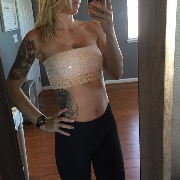 VS Pink sparkly bandeau