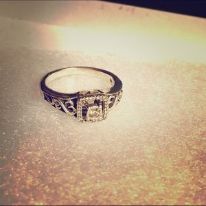 Vera Wang Open Hearts Promise Ring Real Diamonds