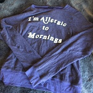 Wold Fox - I'm allergic to mornings sweater