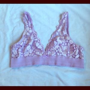 Aerie lavender triangle bralette, size XL