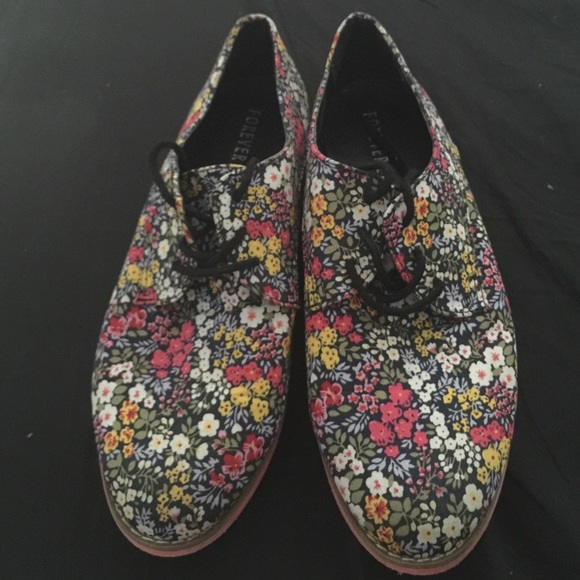 Floral Oxfords