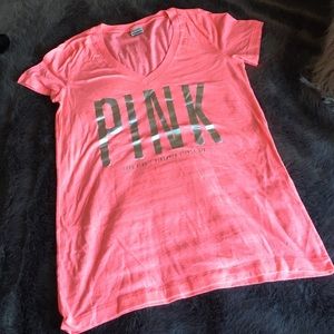 Reflective hot pink shirt - Victoria secret/ pink