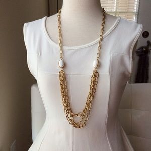 Goldtone chain necklace