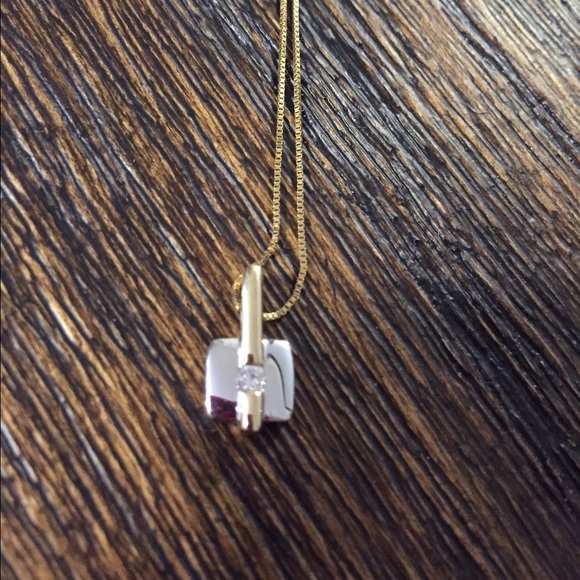 Gold / white gold 14K necklace