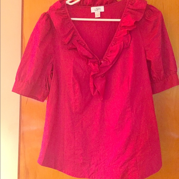 Ann Taylor Loft short sleeve blouse