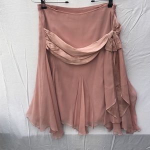 Milly Pale Pink Ruffled Skirt