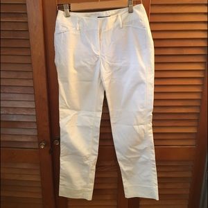 WHBM white Perfect Form ankle pants size 0R