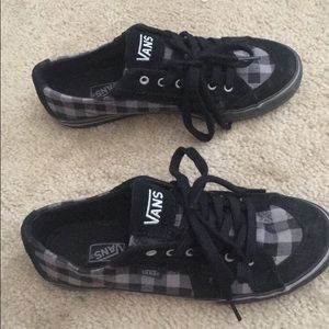 Black checkered vans