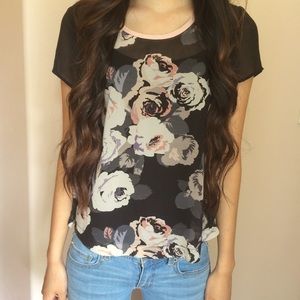 Floral Sheer Top