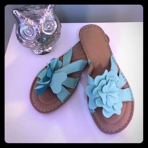 Sonoma Never Worn Teal Floral Sandals