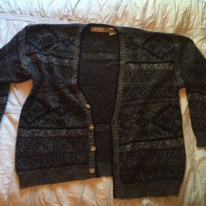 Patterned Knit Cardigan