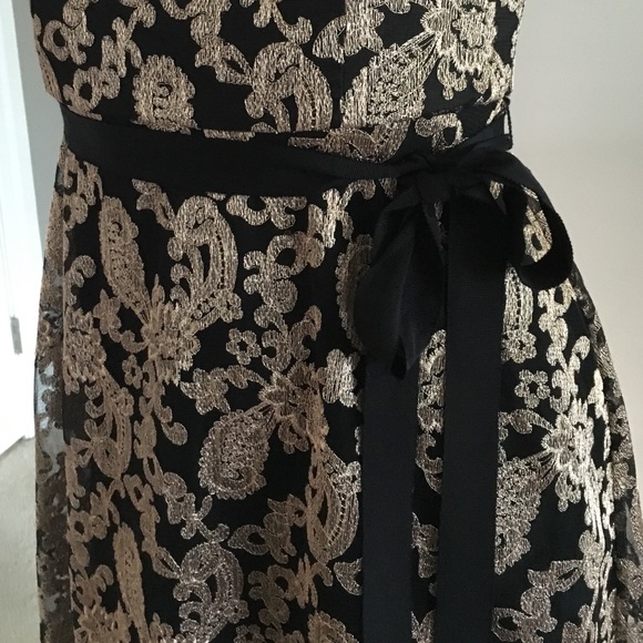 Gorgeous Black and Gold Dress, size 4, NWT - Picture 5 of 5