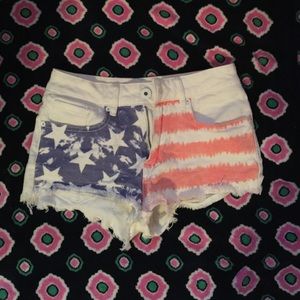 American flag shorts