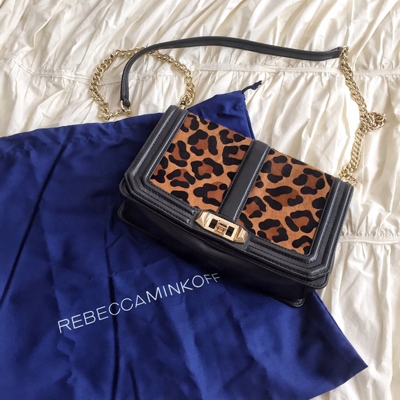 Rebecca Minkoff Love Crossbody in leopard