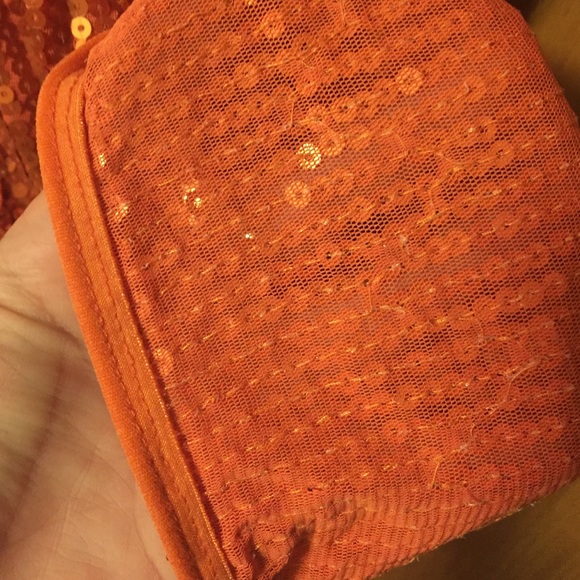 Orange sequin cami Sz small - Picture 4 of 4