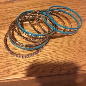 Blue and Gold bangles
