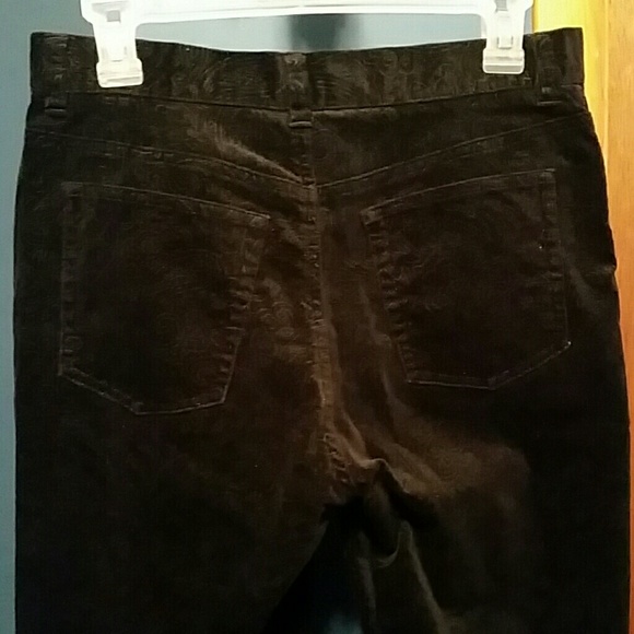 Ralph Lauren paisley print black velvety pants - Picture 2 of 4