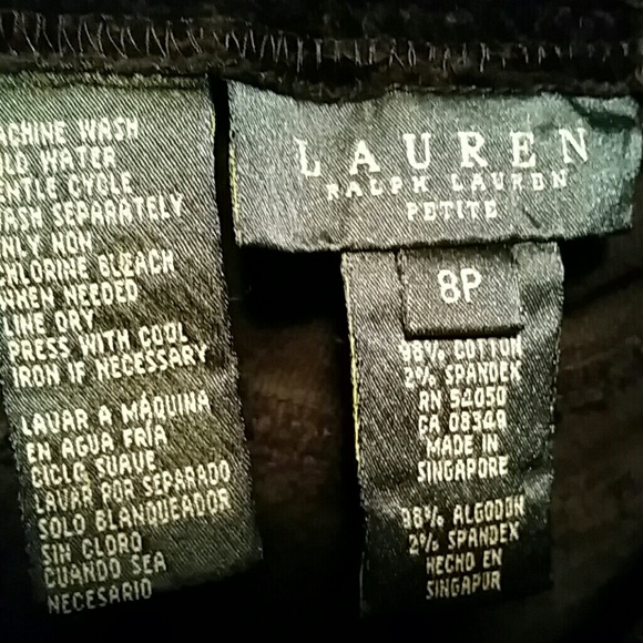 Ralph Lauren paisley print black velvety pants - Picture 4 of 4