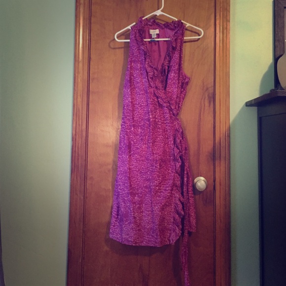 Summer Ann Taylor LOFT faux wrap dress