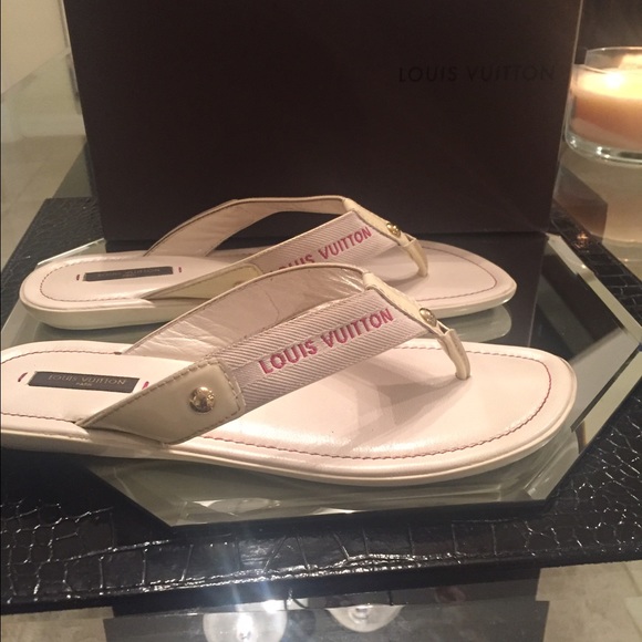 Authentic Louis Vuitton flip-flops