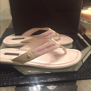 Authentic Louis Vuitton flip-flops