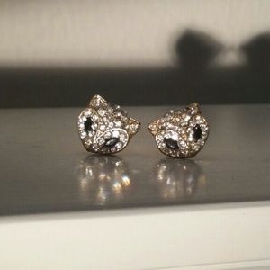 FOX RHINESTONE EARRINGS