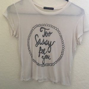 Brandy Melville Graphic Crop Top