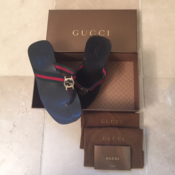 Gucci flip flops