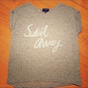 Nautical over the shoulder top