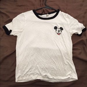 Mickey Mouse Tshirt Crop Top
