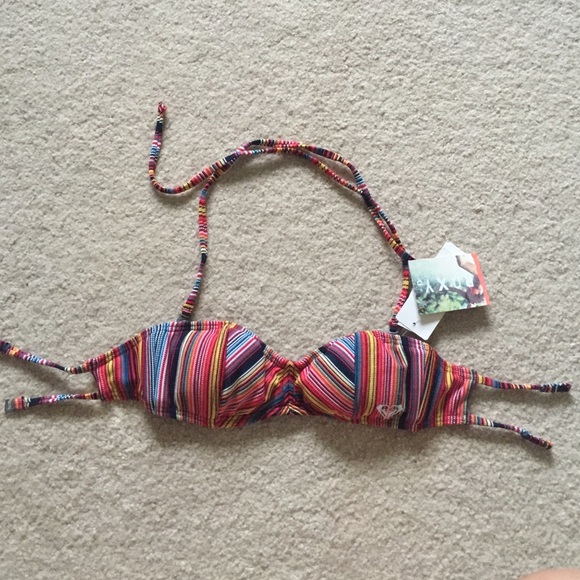 Roxy boho colorful bikini top