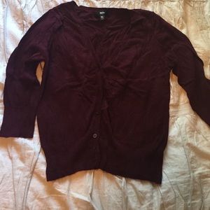 Maroon Cardigan