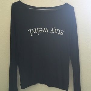 Vintage Brandy Melville Graphic Long Sleeve Top