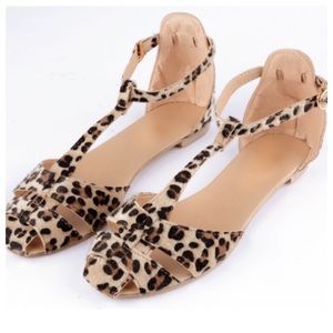 💟LEOPARD PRINT SANDALS