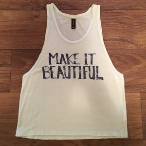 Mint "Make it Beautiful" tank