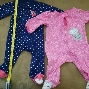 Carter's baby girl sleepers 6 m baby stuff bundle