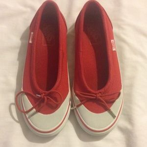 Vans slip-ons red US women size 8