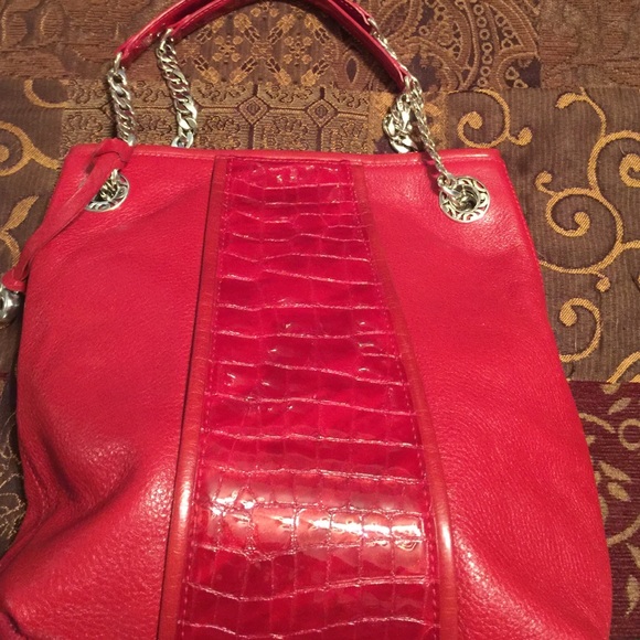Red leather Brighton bag
