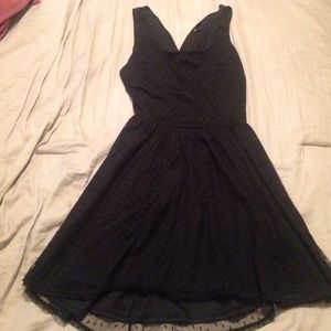 Open back black dress!