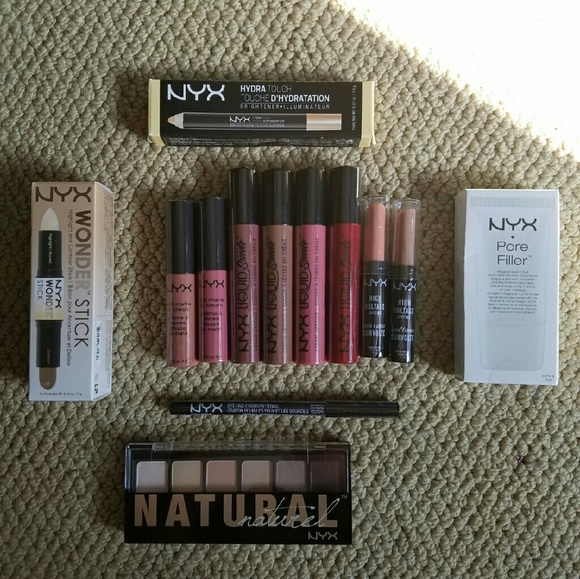 NYX bundle! Lips, eyes, contour, and primer!