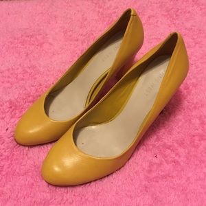 Nine West Yellow Heels