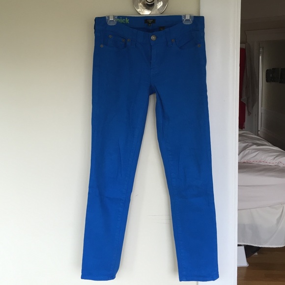 Jcrew royal blue Toothpick jean