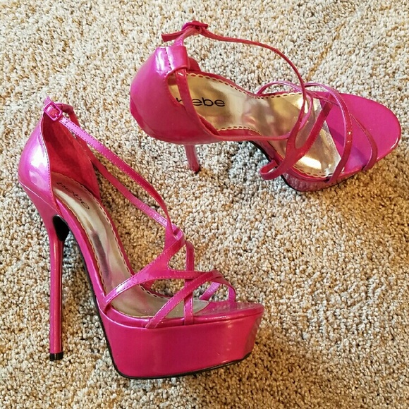 Pink Bebe Heels