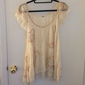 Free People embellishment top.