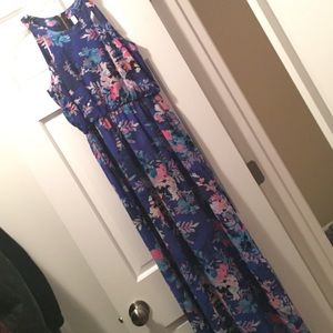 Xhilaration Strappy Floral Maxi Dress
