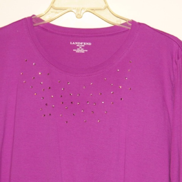 Lands End long sleeved shirt 1X. - Picture 3 of 3