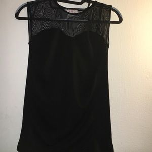 Black Sheer Top