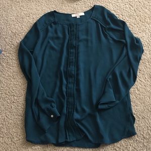 One day sale! Loft dark green/teal dress shirt
