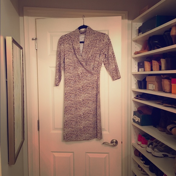 J McLaughlin wrap dress, great print!