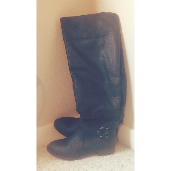 Torrid faux leather over the knee boots